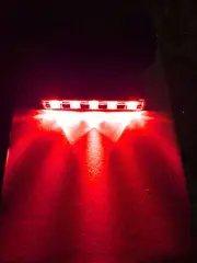 1pc Boat RED 5 LED Under Body Glow Lights Marine Stern Deck Side Navigation Step