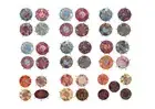 Bulk 22" Embroidered Round Floor Pillow/Cushion Cover/Bean Bag With Patchwork