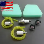 Air Fuel Filter Fuel Line Primer Bulb Spark Plug For Homelite Stihl Chainsaw