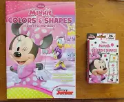 Disney Minnie Mouse Colors & Shapes Learning Workbook and Learning Cards