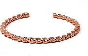[The Fussy Pup] Cowboy Rope Style - Natural Solid Copper Bracelet Hand Forged in the United States - Unique Style for your Country Western Fashion