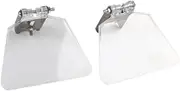 Perfk 2 Pieces Bench Grinder Eye Shield Eye Shield for Angle Grinder Stainless Steel Acrylic Protective Guard Bench Grinder Shield, for 125Type 150Type