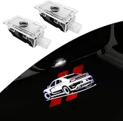 uuakarin 2PCS LED Door Logo Lights Car Accessories HD Welcome lamp Compatible for Charger 2006-Present Projector Ghost Shadow Puddle Courtesy Step Lights (break through red)