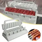 Manual Barbecue Skewer Tool BBQ Meat Skewer Maker Corn Fish HG
