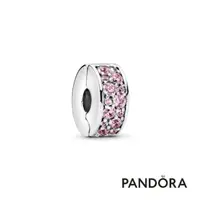 在飛比找momo購物網優惠-【Pandora官方直營】粉紅密鑲寶石固定釦