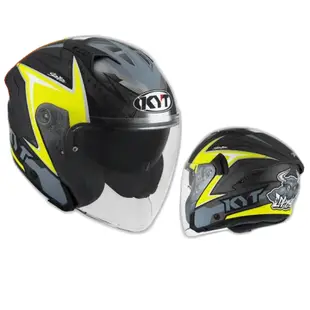KYT 安全帽 NFJ # 19 義大利 黃 選手彩繪 半罩 3/4 雙鏡片 抗UV 內襯全可拆洗
