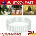 10-50Pcs Picket Fence Garden Fencing Lawn Edging Home Yard Christmas Tree Fence