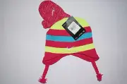 NWT NIKE 2pc knit hat & glove Girl size 2-4T (can fit 6M to12M ?) pink force