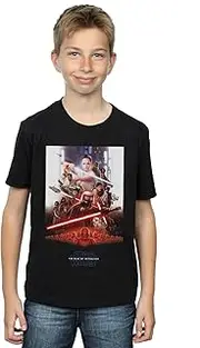 [Absolute Cult] Star Wars The Rise Of Skywalker Poster Boys T-Shirt Black 3-4 Years