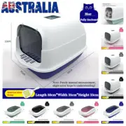 Fully Enclosed Closed Cat Litter Box Spatter-proof Big Space Sturdy Pet Toilet