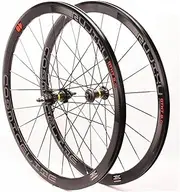 700C Road Bike Wheelset C/V Brake 40mm Double Wall Bike Rims Fixed Gear Front and Rear Wheels 9 * 100/9.5 * 120mm 20/24 Holes