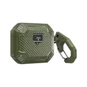 For Airpods Pro2 Generation Magnetic Switch Case Shockproof Rugged Protective Cover with Keychain