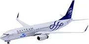 Pre-Built Model Aircraft 21CM for KLM B737-900 PH-BXO SkyTeam 1:200 Miniature Aircraft Finished Collectible Model Airplane Souvenir Miniature Airplane Model