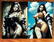 The Baroness 8.5X11 Gloss Print Set By Sanen!