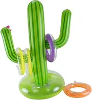 MUSISALY 2-Pack Inflatable Cactus Ring Toys for Beach Outdoor Summer Play PVC Material Family Game Agility Training