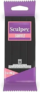 Sculpey Sculpey Souffle 7oz/198gm Poppy Seed Polymer Clay, Black