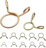 20Pcs 6/7/8/9/10/11.5/12.5/13.5/14.5/15.5/16.5//18/19/20mm Motorcycle Scooter ATV Fuel Line Hose Tubing Spring Clips Clamps(6mm)