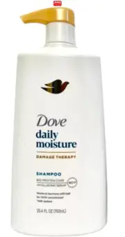 Dove Daily Moisture Damage Therapy Shampoo with Bio-P & Hyaluronic Serum 25.4 oz