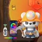 MultiColor Sunset Lamp Projector Projection Cartoon Bear Night Light Remote