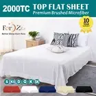 2200TC Soft Top Flat Sheets Single/King single/Double/Queen/King/SK sheet Bed