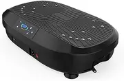 150kg/330LB Vibrating Plate Machine, Remote Control Vibration Machine, Fat Burning Exercise Equipment, Body Shaper Vibrating Plate with Resistance Bands