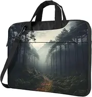 KHiry Laptop Shoulder Bag Laptop Bag Computer Bag Cloud Forest Messenger Bag for Unisex