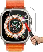 [2 Pack] Premium Tempered Glass for Apple Watch Ultra 2 (49 mm) – High Protection, Shock Absorption Screen Protector (for Watch Ultra 2, 9H)