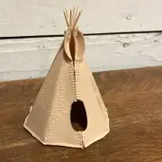 Vintage Marx Fort Apache Stockade #3675 Series 5000 Tan Indian Teepee Sealed New