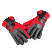 Winter Warm Unisex Touch-Screen Thermal Lined Full-finger Gloves For Smart Phones Tablets RED COLOR