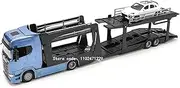 Die-cast Alloy 1:43 for Scania 770 S W Semi-Trailer Truck Long Distance Transport Vehicles Car Model Exquisite Collection Miniature Vehicle(Blue)