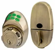 Master Lock DSKP0605 Keyless Electronic Keypad Deadbolt Antique Brass