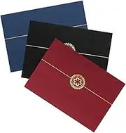 CAXUSD Award Certificate Covers 3pcs Paper A4 Document Holders Stylish Borders