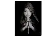 Anne Stokes Gothic Prayer Canvas (Black) (Small)