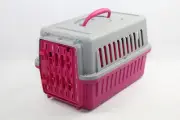 Pink Small Pet Crate Carrier For Dogs, Cats, Rabbits