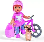 Simba Evi Holiday Bike, 6-inch Height, Multicolor - with a Bicycle and Dog