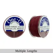 Burgundy One-G Toho Beading Thread 50/125/250yd