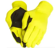 BNWT RAPHA PRO TEAM CYCLING GLOVES HI VIZ YELLOW MED SOFTSHELL NEVER OPENED