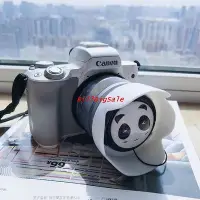 在飛比找Yahoo!奇摩拍賣優惠-現貨：遮光罩 UV鏡 熊貓鏡頭蓋 適用Canon EOS M