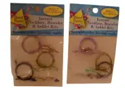 2 Pack NECKLACE, BRACELET & ANKLET MAKING KIT