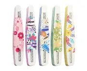 Nail File-5 Pack Nail Files for Natural Nails and Acrylic Nails Double Sided 100/180 Grit 240 Grit Nail File