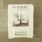 New Surefit Dining Room Chair Slipcover Ivory Farmhouse Basketweave Short Relax