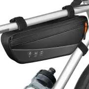 Bike Frame Bag - Waterproof Bike Triangle Bag with Side Pocket - Reflective B...