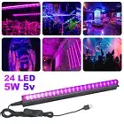 USB LED UV Ultraviolet Strip Tube Light 24-LED Bar Club Party Lamp Blacklight