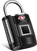 Fingerprint Lock, TSA Approved Smart Digital Locker Lock for Gym, Luggage, Travel, House Door, Suitcase, Backpack, School, Bike,Office, Keyless