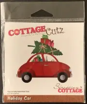 The Scrapping Cottage Cutz Die CC-192 Christmas Holiday Car