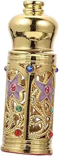 DINHEAROM Delicate Arabia Decorative Perfume Bottle Essential Oil Storage Container Durable Safe Design Vintage Decorative Accent for Home Collectors