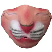 2PC Halloween Mask Children Adult Half Face Mask / Bar Dance Party Funny Red Lip Mask