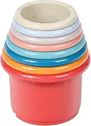 Bunny Stacking Cups | 8 Rabbit Toy for Boredom,Multi-Color Small Animal Nesting Snack Cups for Playing and Hiding Food