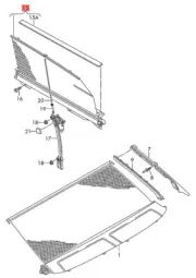 Genuine Sunlight Roller Blind For Door Window 4H4861333AQ0D (for: Audi)
