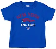 Retro Pennant Baby Apparel for New York Football Fans (NB-7T) (Royal Toddler Tee, 5/6T)